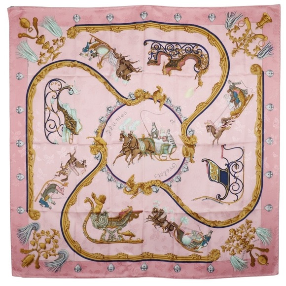 HERMES Pink Scarf - Picture 1 of 8